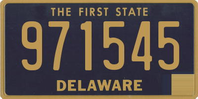 DE license plate 971545