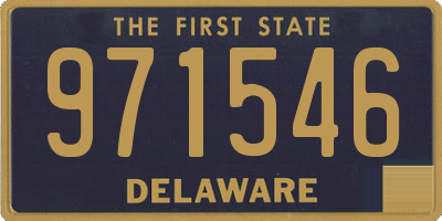 DE license plate 971546