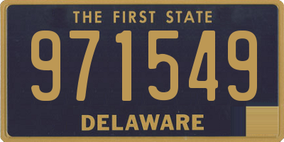 DE license plate 971549