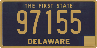 DE license plate 97155