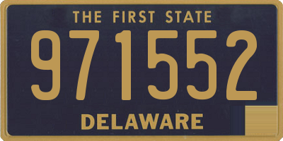 DE license plate 971552