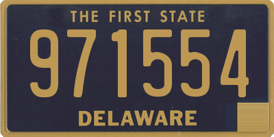 DE license plate 971554