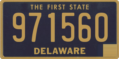 DE license plate 971560