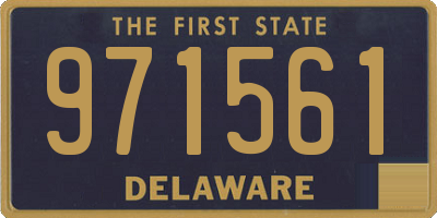 DE license plate 971561