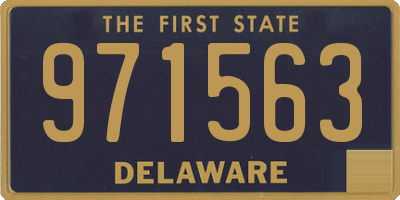 DE license plate 971563