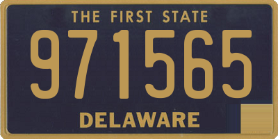 DE license plate 971565