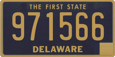 DE license plate 971566