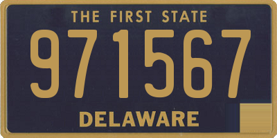 DE license plate 971567