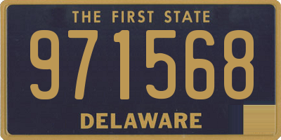 DE license plate 971568