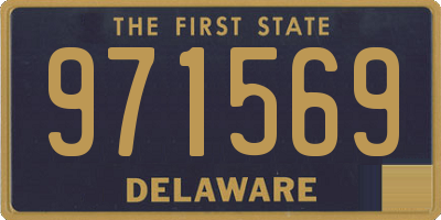 DE license plate 971569