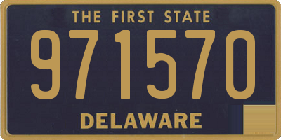 DE license plate 971570