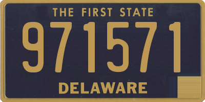 DE license plate 971571