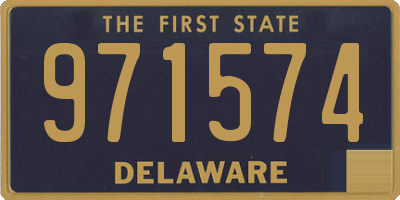 DE license plate 971574