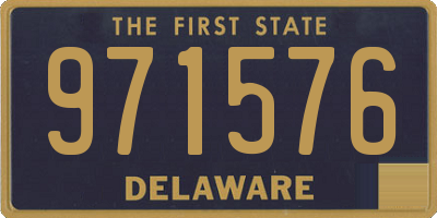 DE license plate 971576