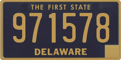 DE license plate 971578