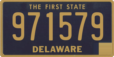 DE license plate 971579