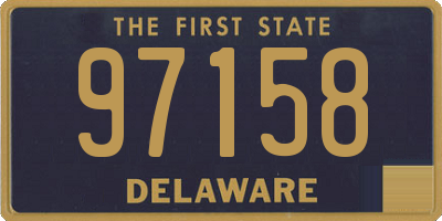 DE license plate 97158