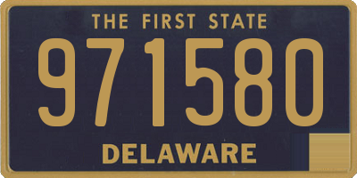 DE license plate 971580