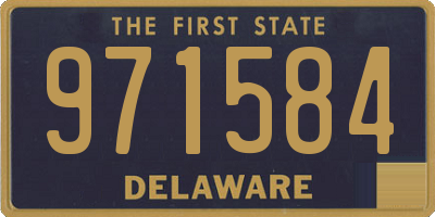 DE license plate 971584