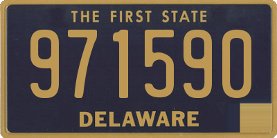 DE license plate 971590