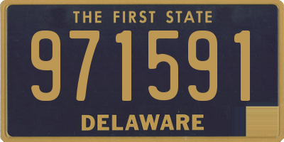 DE license plate 971591