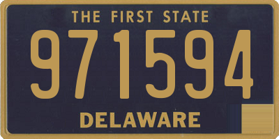 DE license plate 971594