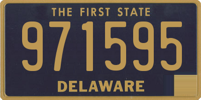 DE license plate 971595