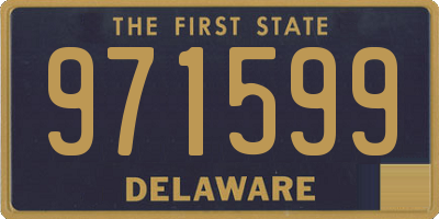 DE license plate 971599