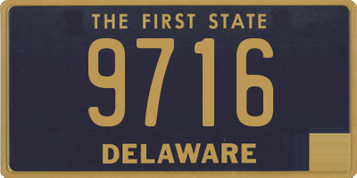 DE license plate 9716