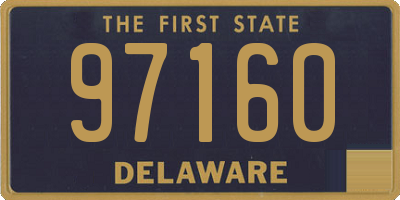 DE license plate 97160