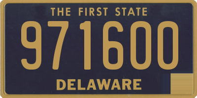 DE license plate 971600