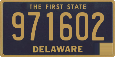 DE license plate 971602