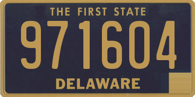 DE license plate 971604