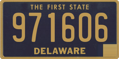 DE license plate 971606