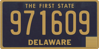 DE license plate 971609