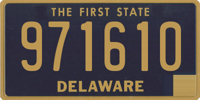 DE license plate 971610