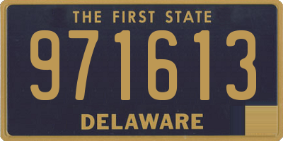 DE license plate 971613