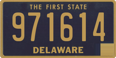 DE license plate 971614