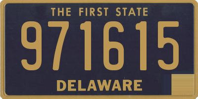 DE license plate 971615