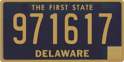 DE license plate 971617