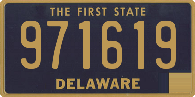 DE license plate 971619