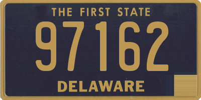 DE license plate 97162