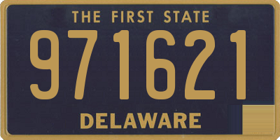 DE license plate 971621