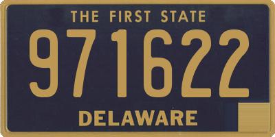 DE license plate 971622