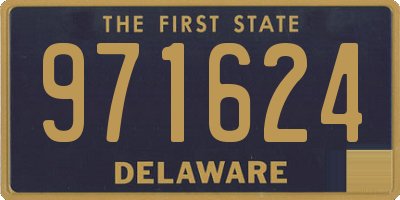 DE license plate 971624