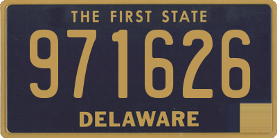 DE license plate 971626