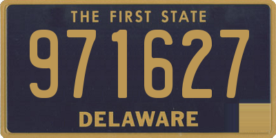 DE license plate 971627