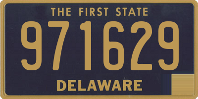 DE license plate 971629