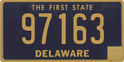 DE license plate 97163