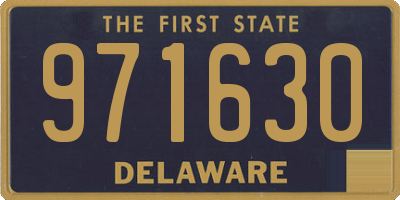 DE license plate 971630